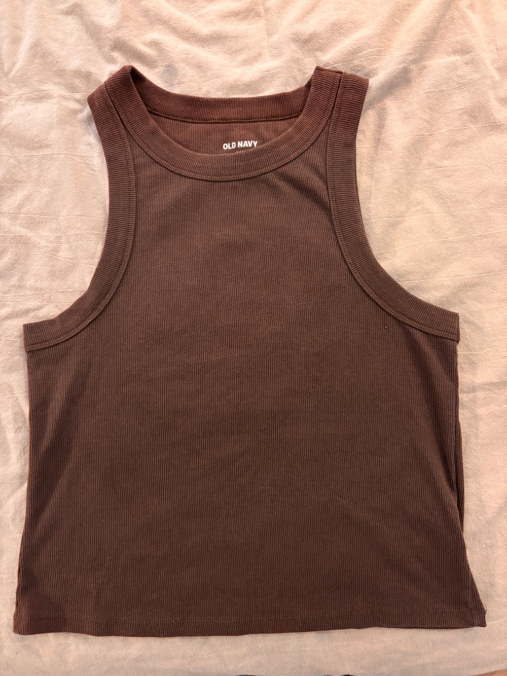 Old Navy Brown Ribbed Tank Top